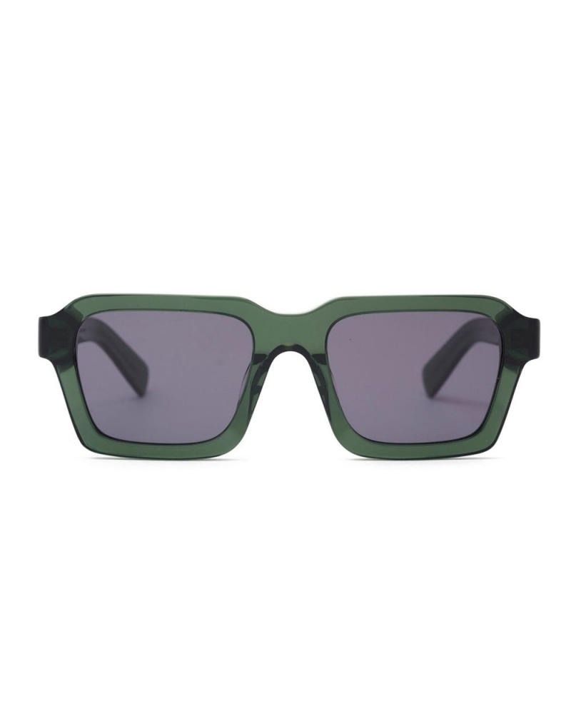 Green Brain Dead Staunton Post Modern Primitive Eye Protection Sunglasses | AU 8623154-YF