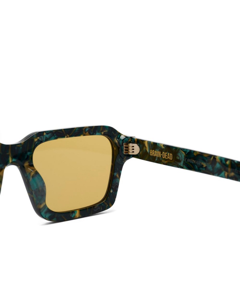 Green Brain Dead Staunton Post Modern Primitive Eye Protection Sunglasses | AU 4089712-GS