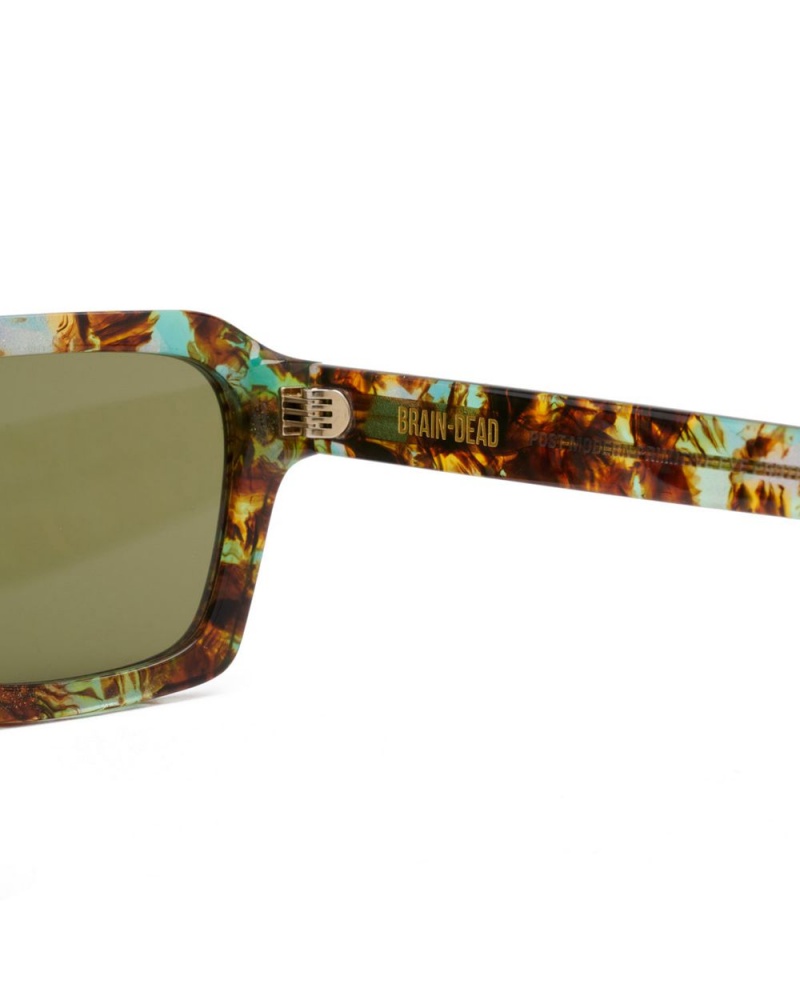 Green Brain Dead Staunton Post Modern Primitive Eye Protection Sunglasses | AU 0679213-MN