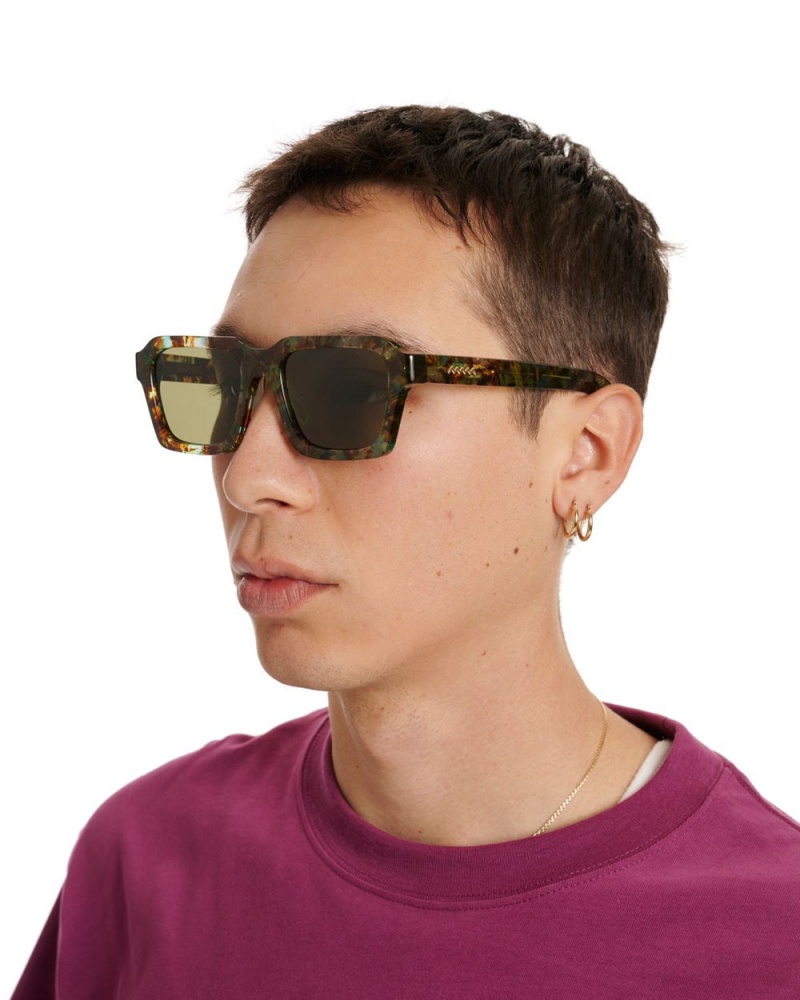 Green Brain Dead Staunton Post Modern Primitive Eye Protection Sunglasses | AU 0679213-MN