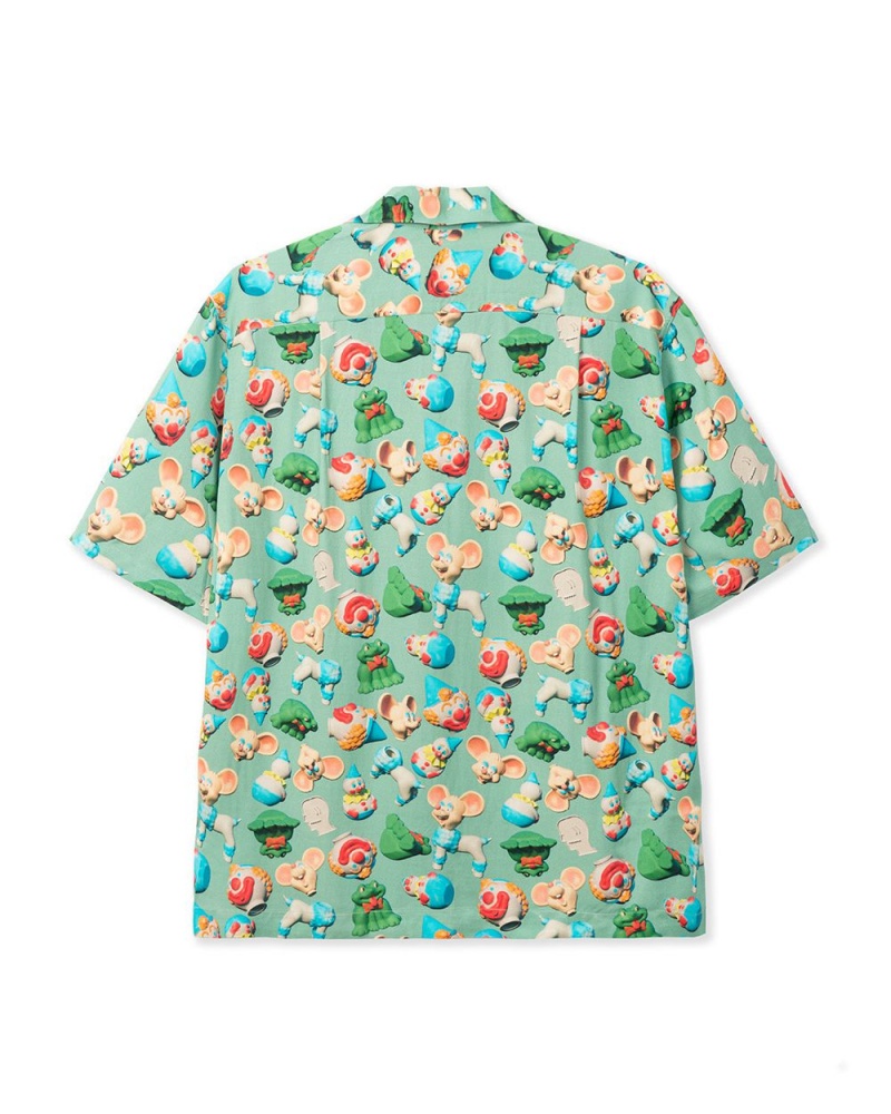 Green Brain Dead Steve Smith 3d Toy Box Short Sleeve Hawaiian Shirt | AU 1250937-XI