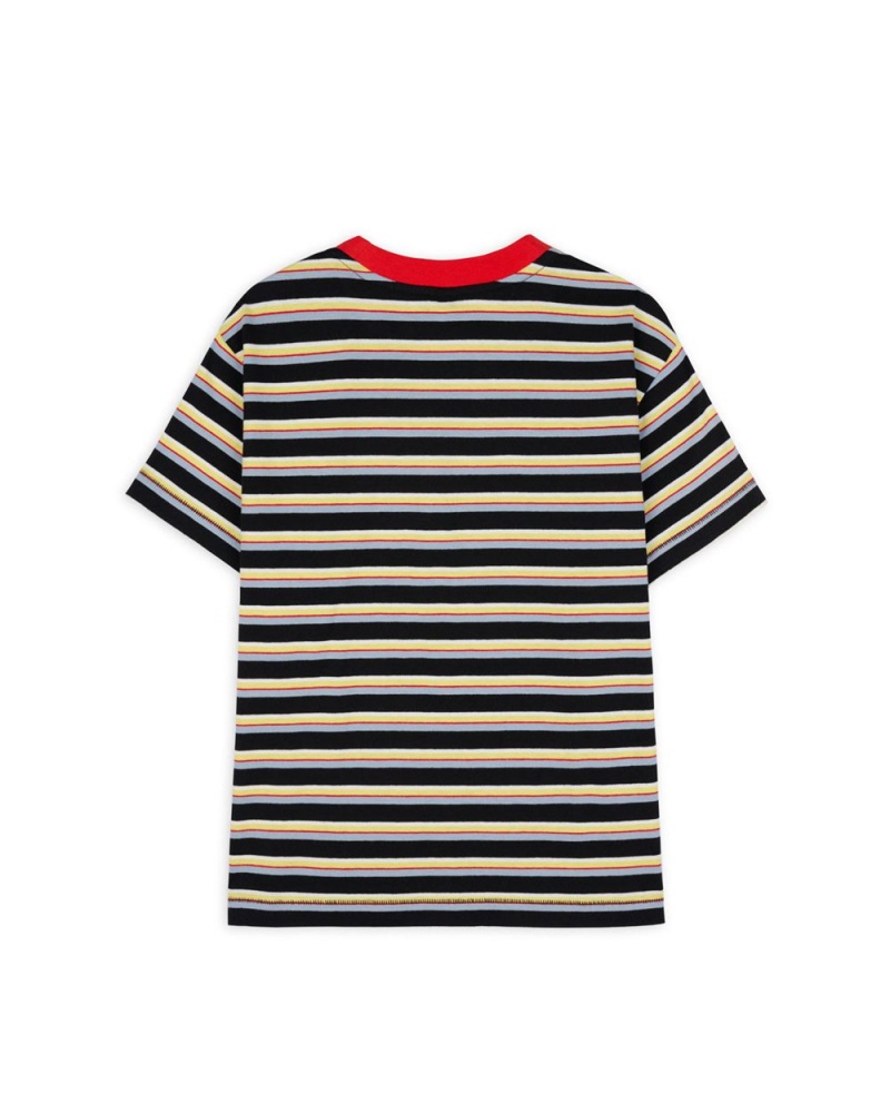 Green Brain Dead Striped Baby Tee T-Shirt | AU 1869524-UZ