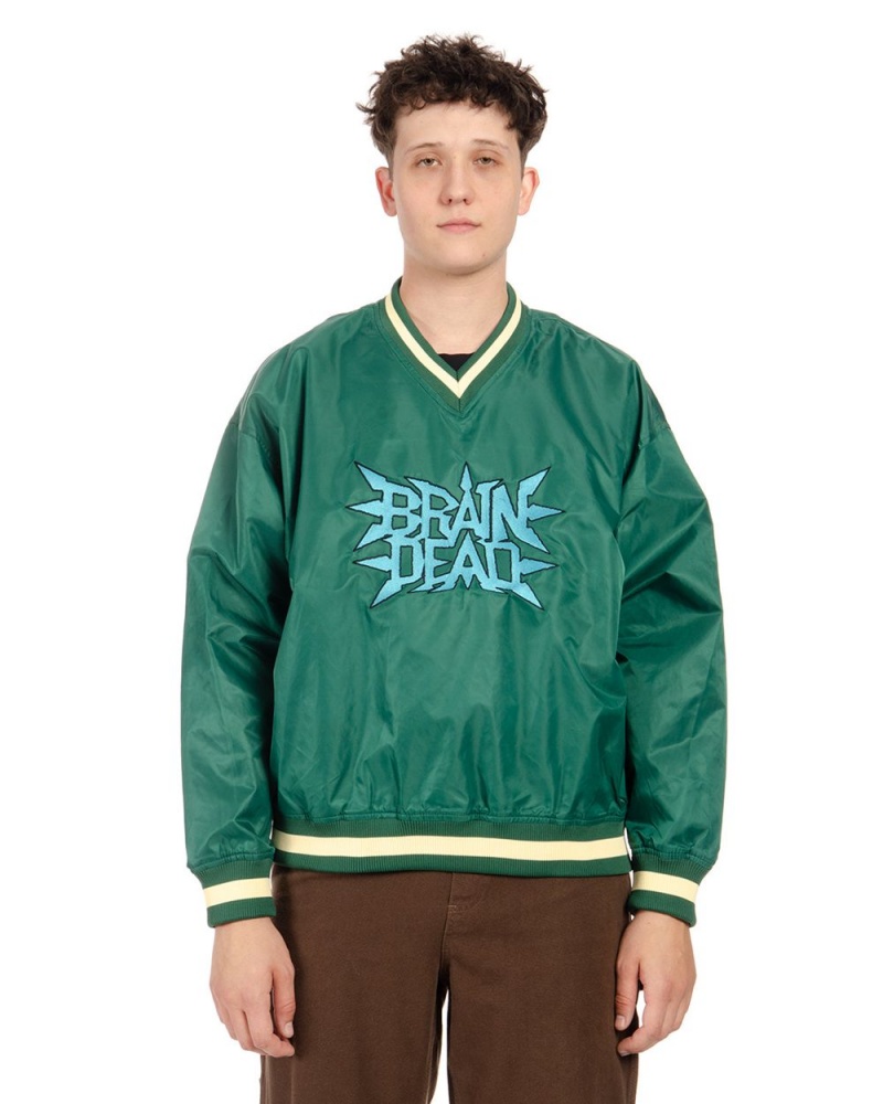 Green Brain Dead Swing Away Pull Over Jacket | AU 6957831-BM