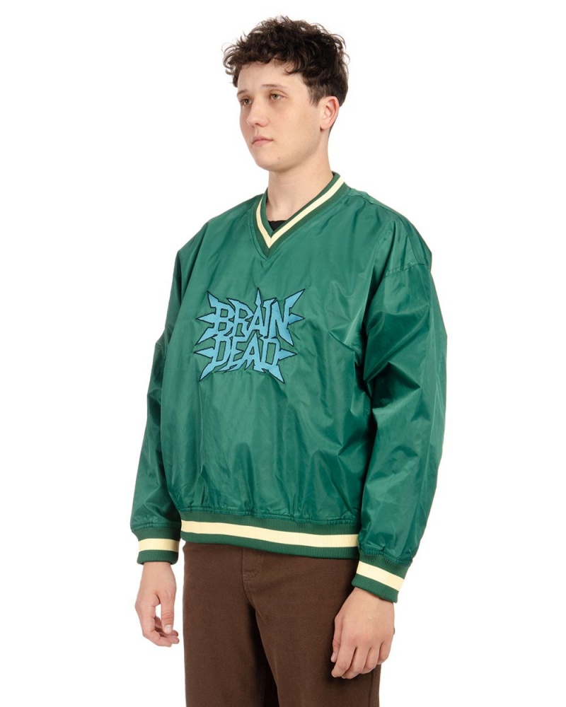 Green Brain Dead Swing Away Pull Over Jacket | AU 6957831-BM