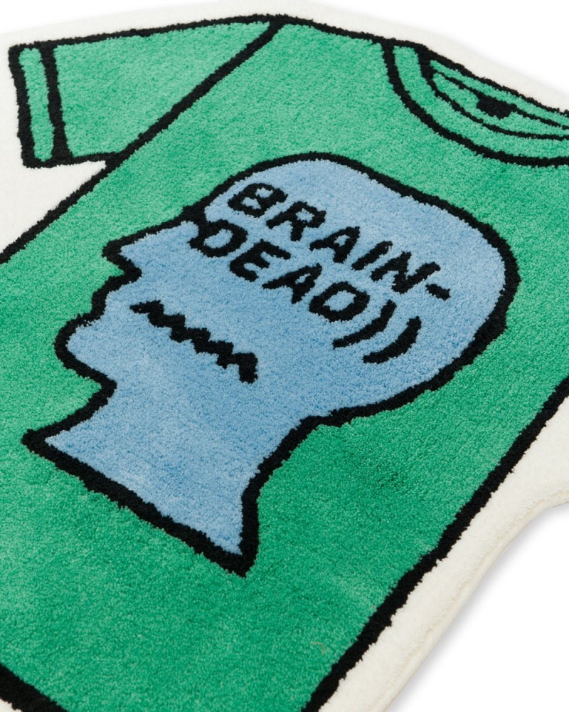 Green Brain Dead T-Shirt Rug | AU 5629013-QM