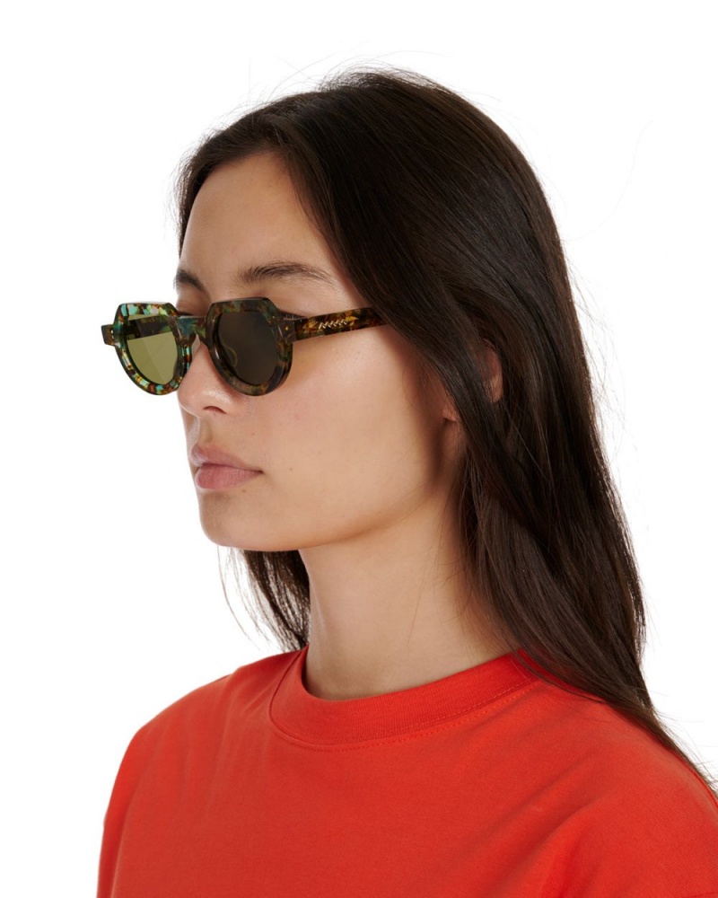 Green Brain Dead Tani Post Modern Primitive Eye Protection Sunglasses | AU 3091852-LG