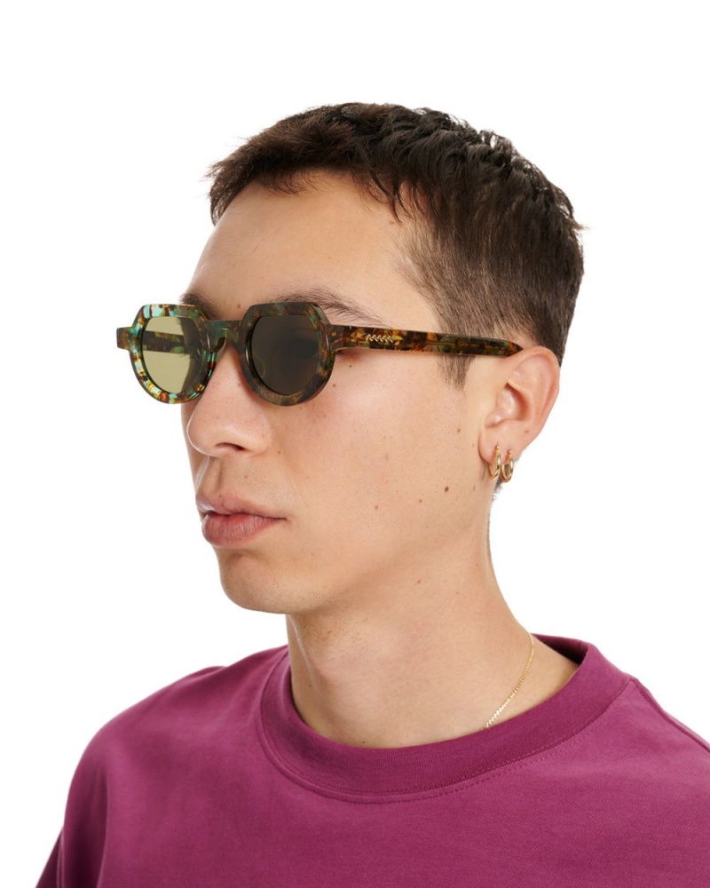 Green Brain Dead Tani Post Modern Primitive Eye Protection Sunglasses | AU 3091852-LG