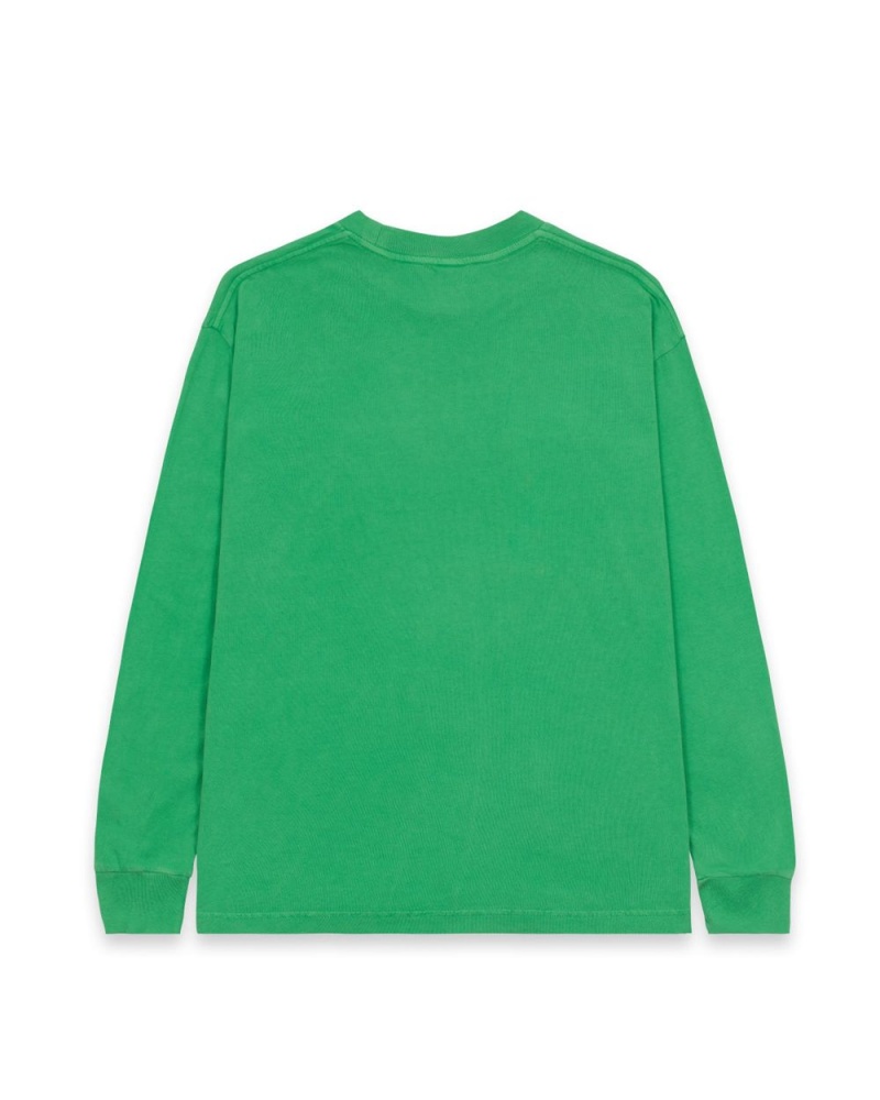 Green Brain Dead Tele Eyes Long Sleeve T-Shirt | AU 0829634-LV