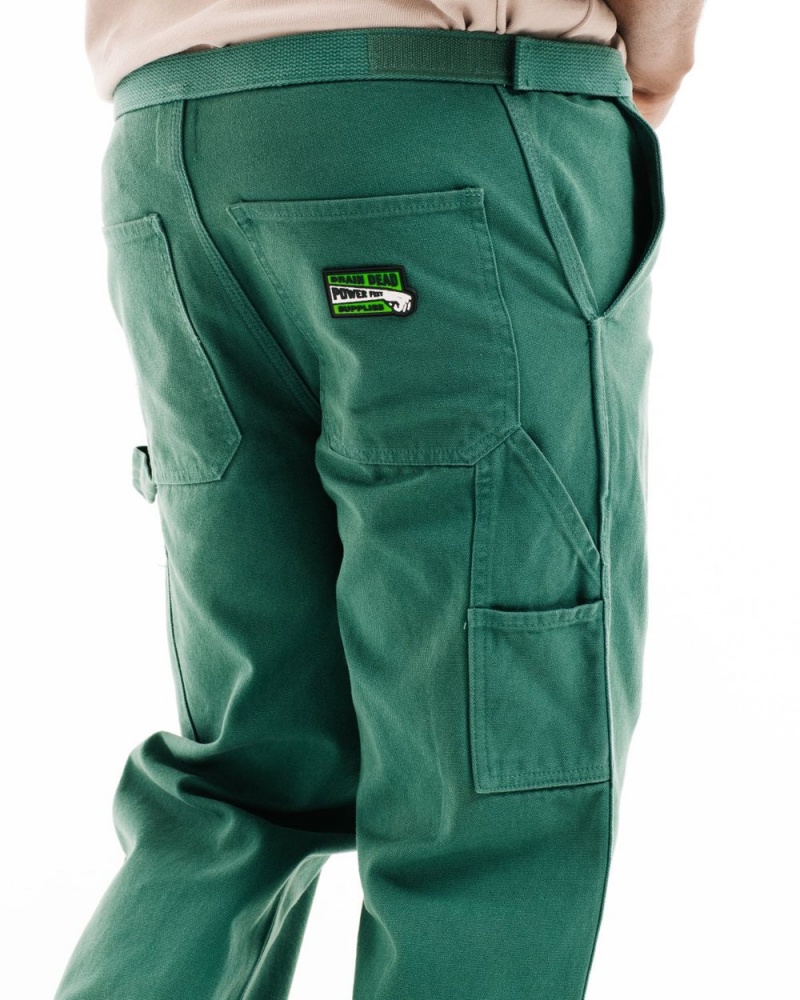 Green Brain Dead Washed Hard Ware/Soft Wear Carpenter Pant | AU 9517436-NU