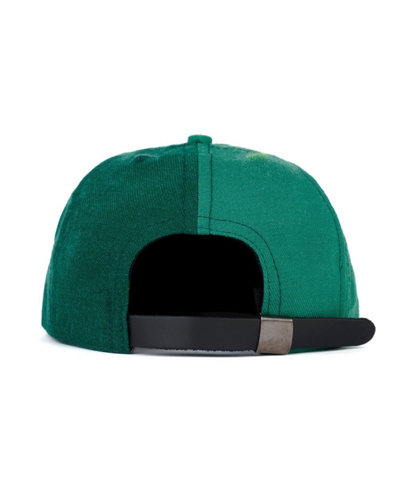 Green Brain Dead Wool Logohead Split Hat | AU 7824310-LB