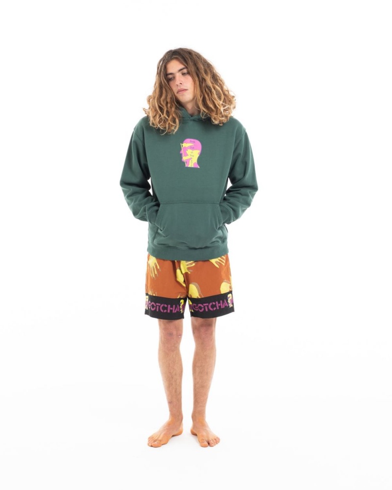 Green Brain Dead X Gotcha Sci-Fi Surf Sweatshirt Hoodie | AU 2830497-OB