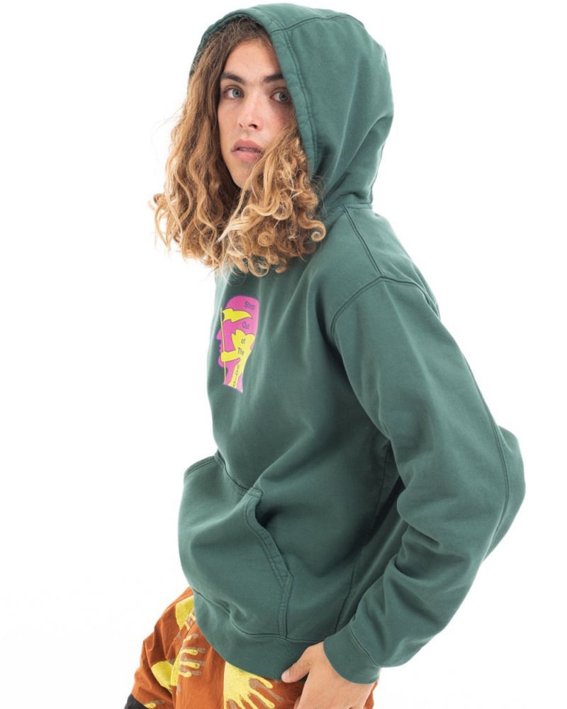 Green Brain Dead X Gotcha Sci-Fi Surf Sweatshirt Hoodie | AU 2830497-OB