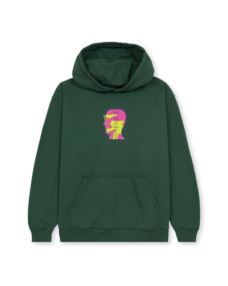 Green Brain Dead X Gotcha Sci-Fi Surf Sweatshirt Hoodie | AU 2830497-OB