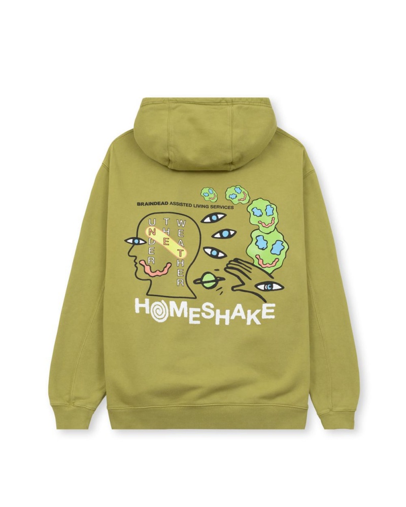 Green Brain Dead X Homeshake Under The Weather Hoodie | AU 2418095-MT