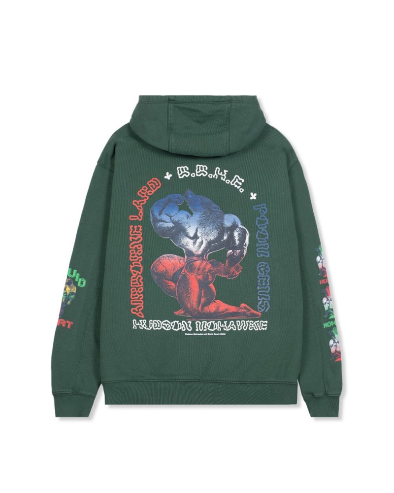 Green Brain Dead X Hudson Mohawke Trilogy Hoodie | AU 0829635-NE