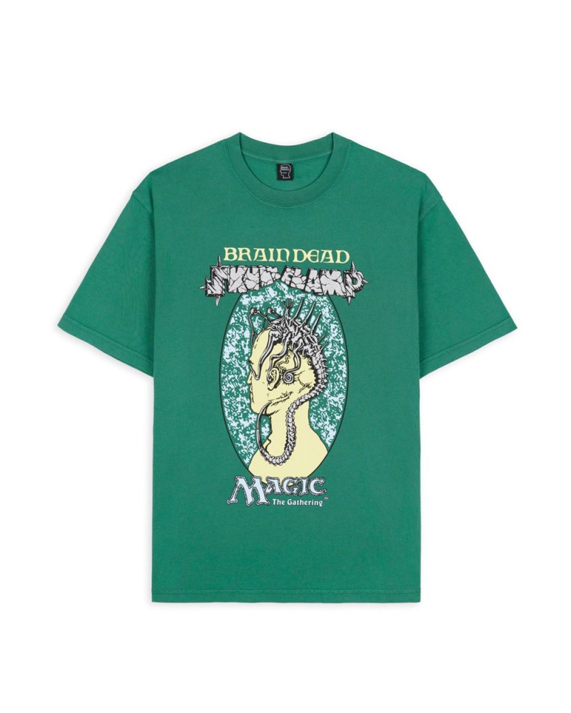 Green Brain Dead X Magic: The Gathering Skullclamp T-Shirt | AU 3954172-JN