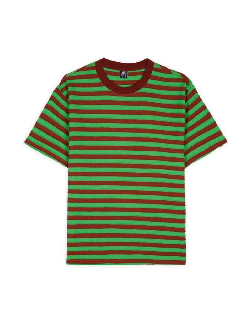 Green Red Brain Dead Denny Blaine Striped T-Shirt | AU 6971235-XE