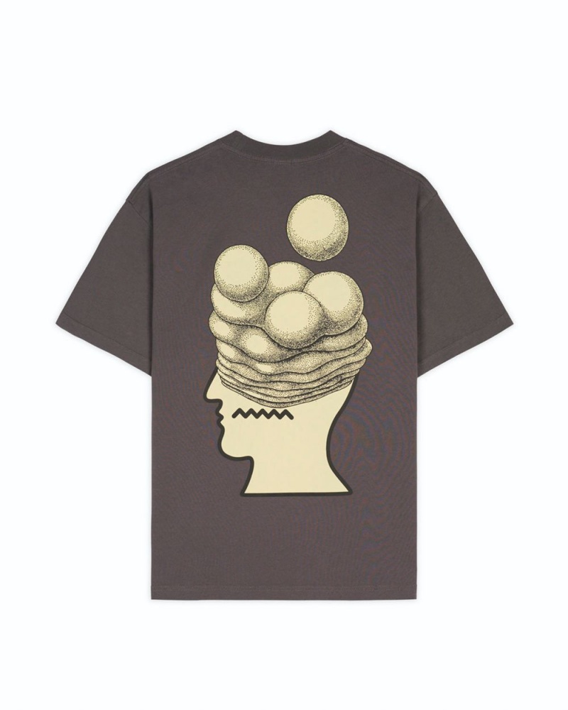 Grey Brain Dead Brain Growth T-Shirt | AU 6254398-OJ