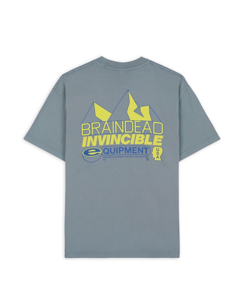 Grey Brain Dead X Invincible Equipment T-Shirt | AU 8915734-PK