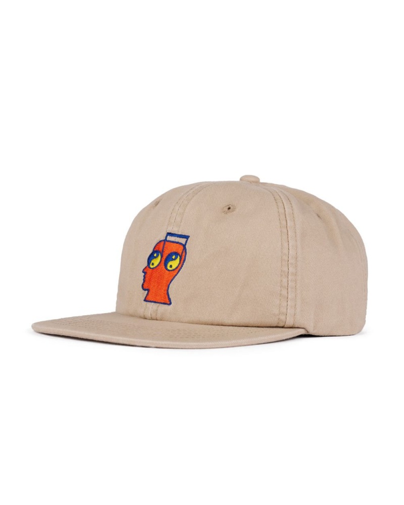 Khaki Brain Dead Brain Notes 6 Panel Hat | AU 2014985-OX