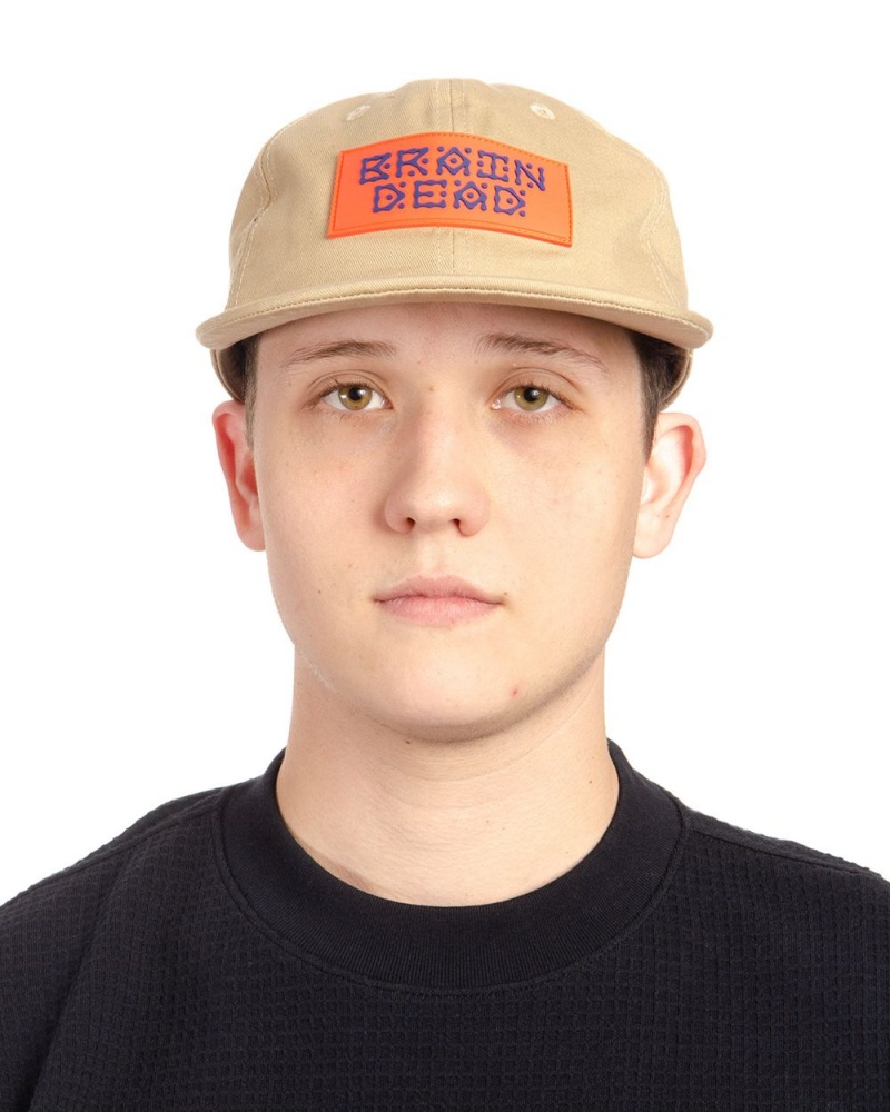 Khaki Brain Dead Ufo Twill Six Panel Hat | AU 2734160-FW