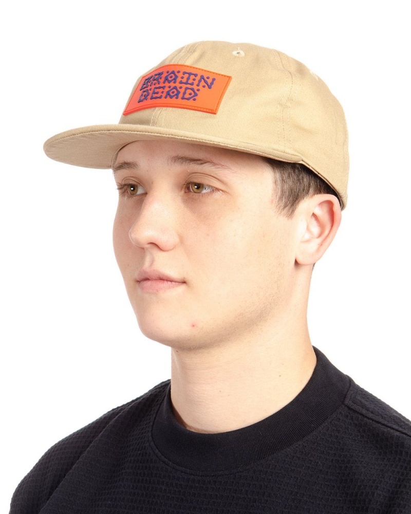 Khaki Brain Dead Ufo Twill Six Panel Hat | AU 2734160-FW