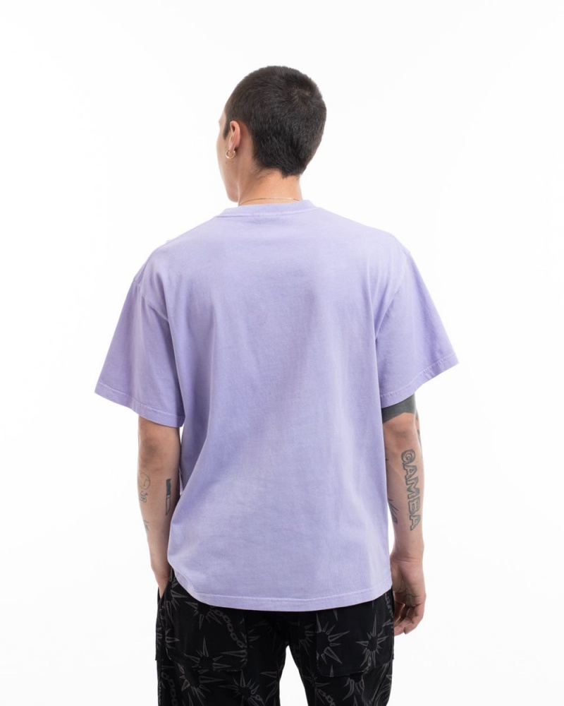 Lavender Brain Dead Lizard Lock T-Shirt | AU 3046285-OP