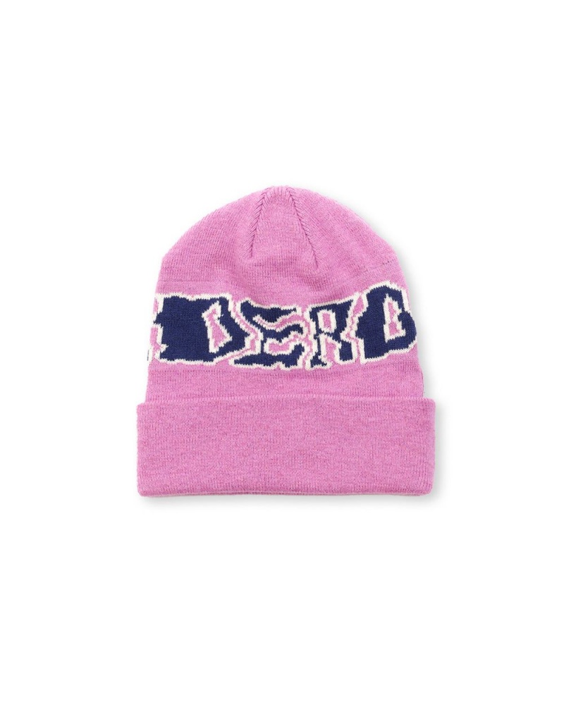 Lavender Brain Dead Prehistoric Logo Wool Beanie | AU 1734028-ZM