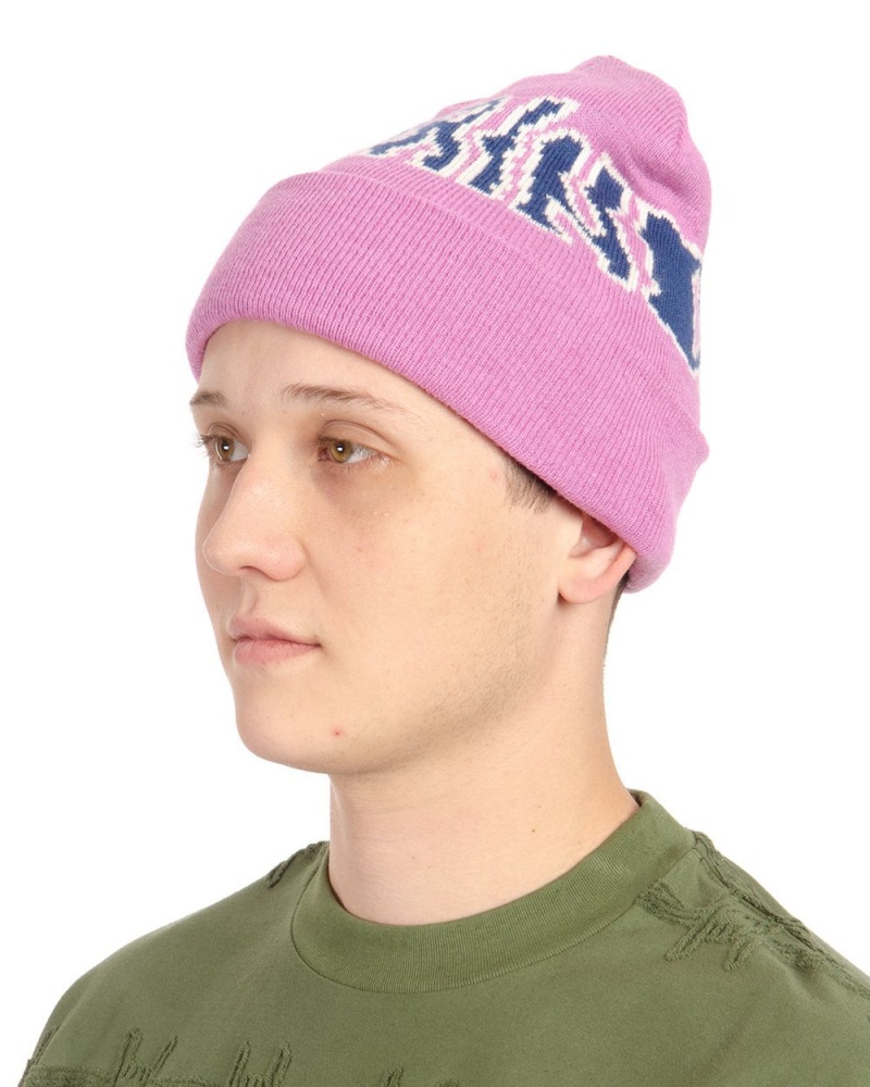 Lavender Brain Dead Prehistoric Logo Wool Beanie | AU 1734028-ZM