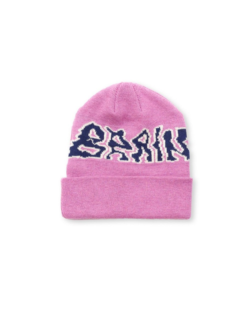 Lavender Brain Dead Prehistoric Logo Wool Beanie | AU 1734028-ZM