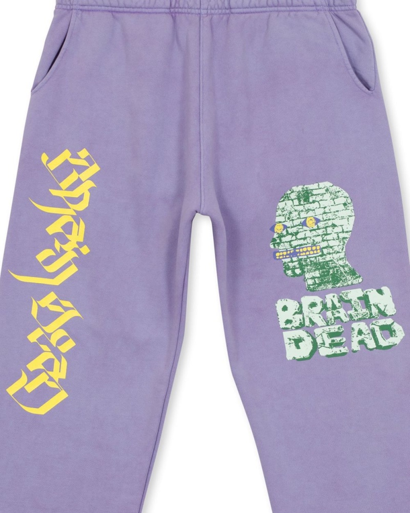 Lavender Brain Dead Stone Age Sweat Pant | AU 3980756-JO