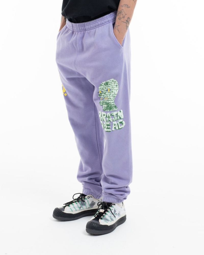 Lavender Brain Dead Stone Age Sweat Pant | AU 3980756-JO