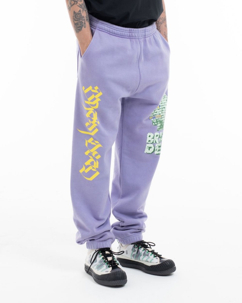 Lavender Brain Dead Stone Age Sweat Pant | AU 3980756-JO