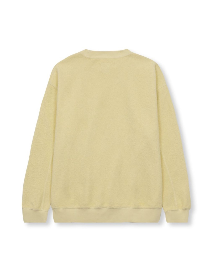 Lemon Brain Dead Reverse Fleece Crewneck Sweatshirt | AU 7025968-CL