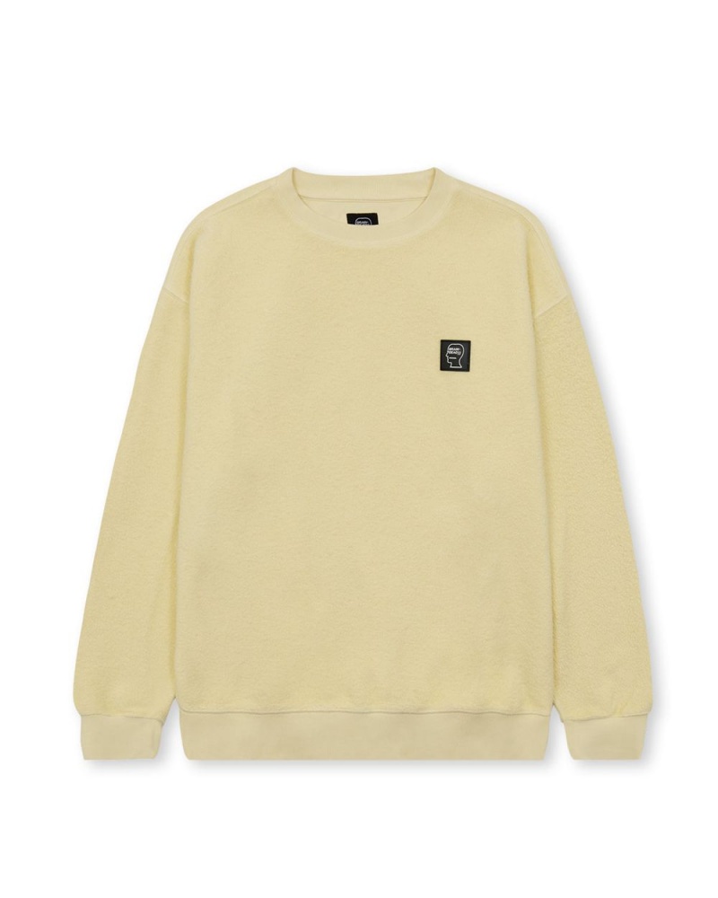 Lemon Brain Dead Reverse Fleece Crewneck Sweatshirt | AU 7025968-CL