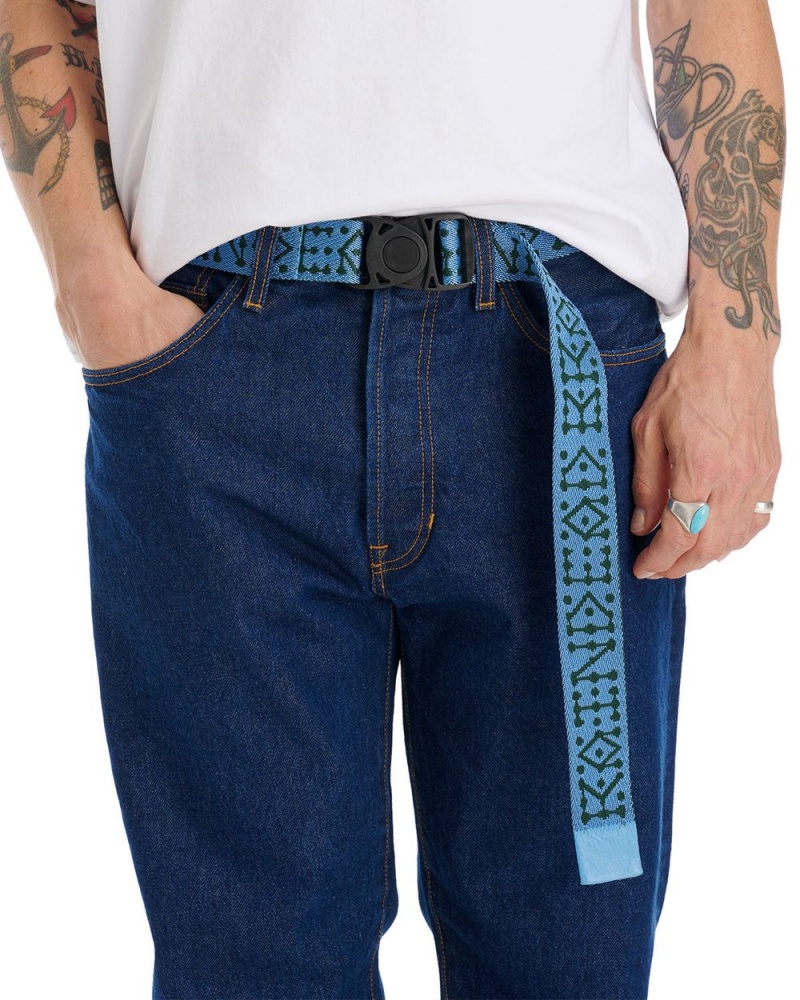 Light Blue Brain Dead Frogger Woven Belt | AU 0923754-YA