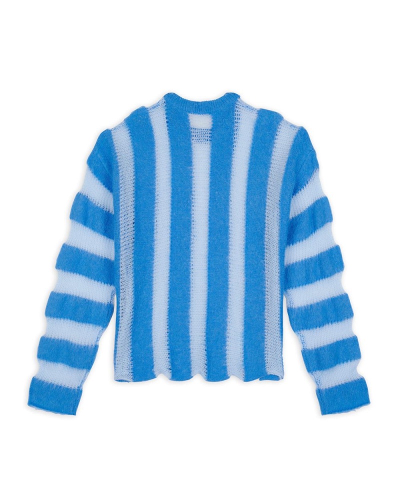 Light Blue Brain Dead Fuzzy Threadbare Sweater | AU 8906715-LV