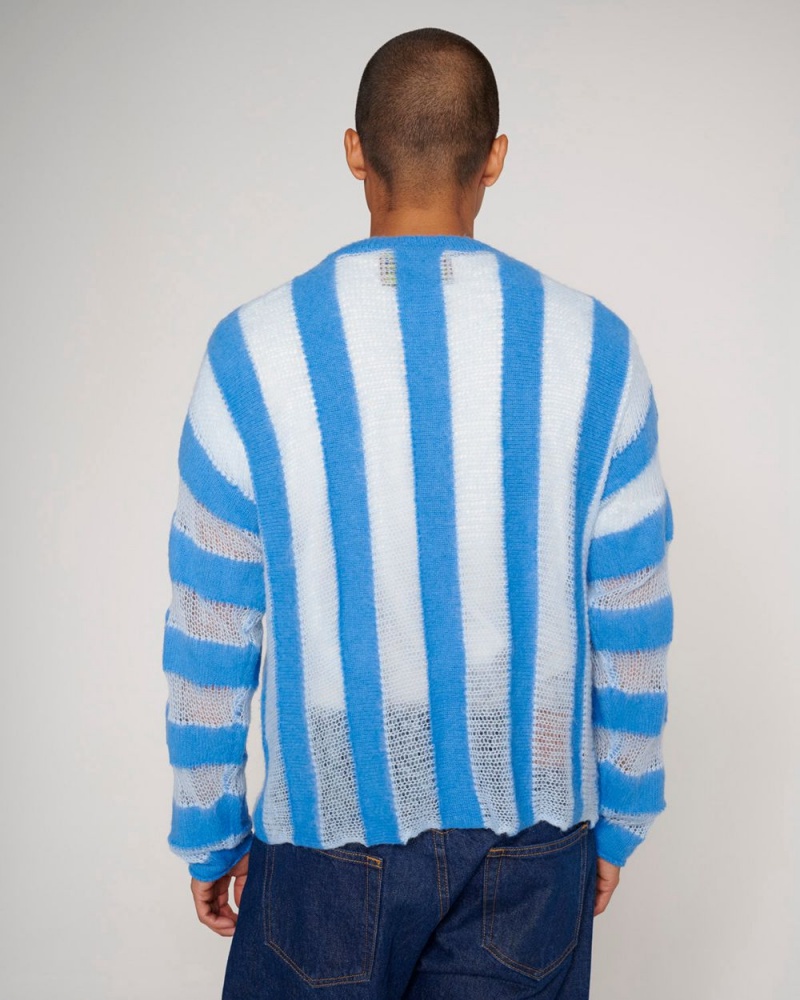 Light Blue Brain Dead Fuzzy Threadbare Sweater | AU 8906715-LV