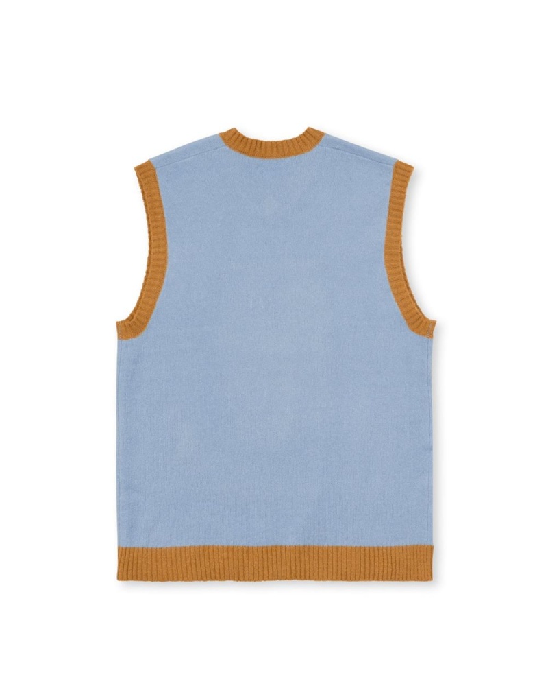 Light Blue Brain Dead Kitty Cat Sweater Vest | AU 2841679-WP