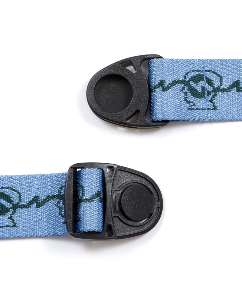 Light Blue Brain Dead Running Head Woven Belt | AU 7592318-EB