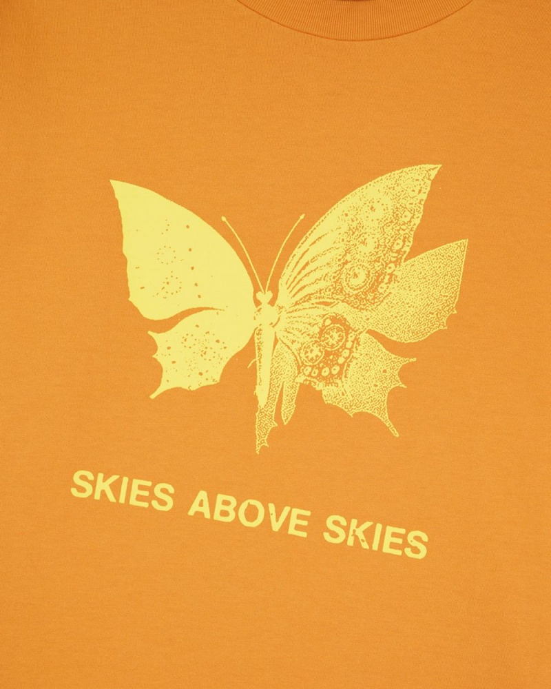 Light Brown Brain Dead Skies Above Skies Long Sleeve T-Shirt | AU 4258173-PF