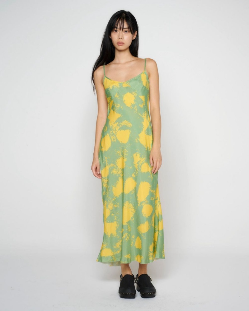 Light Green Brain Dead Dot Slip Dress | AU 5189326-JT