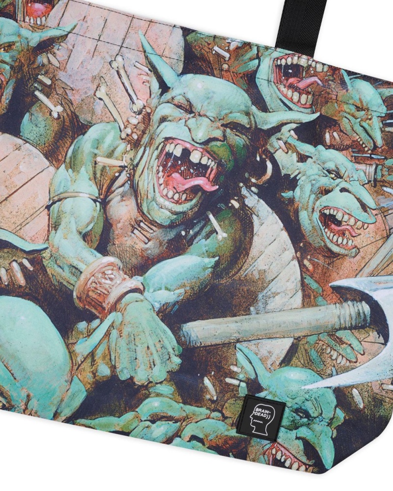 Light Green Brain Dead X Magic: The Gathering Goblin Offensive Tote Bag | AU 9341578-QH