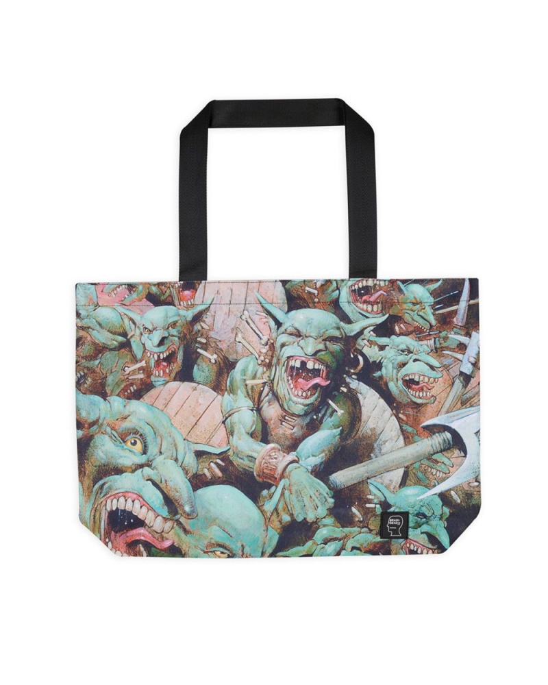 Light Green Brain Dead X Magic: The Gathering Goblin Offensive Tote Bag | AU 9341578-QH