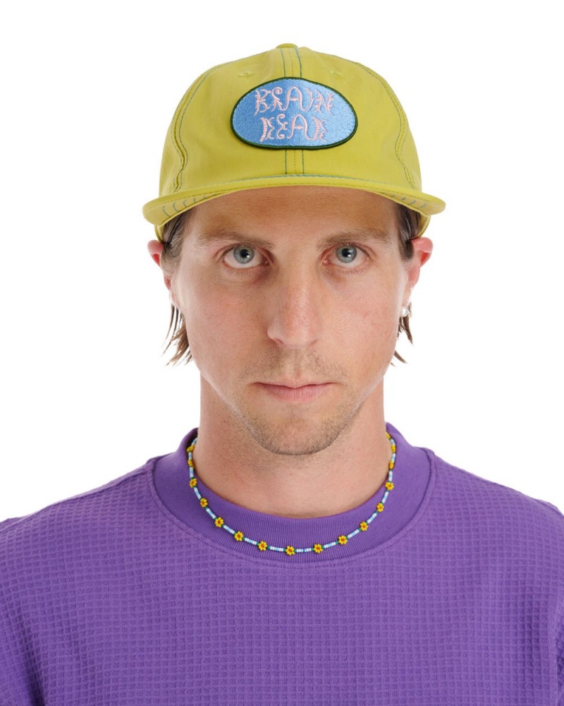 Mustard Brain Dead Bugs Lyfe 6 Panel Cap | AU 3784092-KD