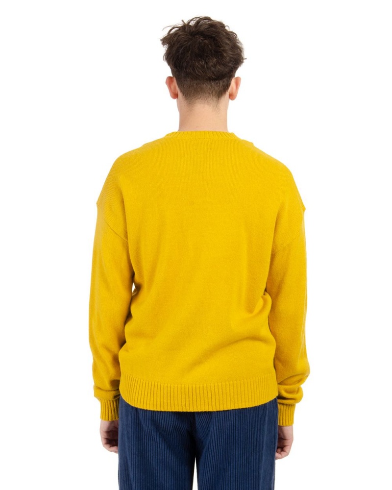 Mustard Brain Dead Slingshot Knit Sweater | AU 1872493-YB