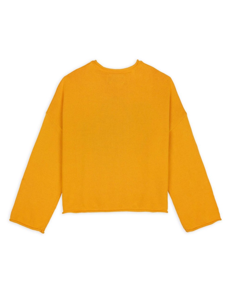 Mustard Brain Dead Tough Luck Oversized Boxy Sweater | AU 4620751-GU