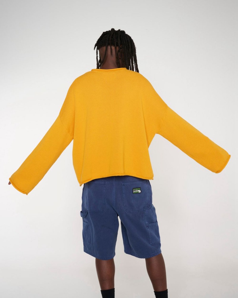 Mustard Brain Dead Tough Luck Oversized Boxy Sweater | AU 4620751-GU