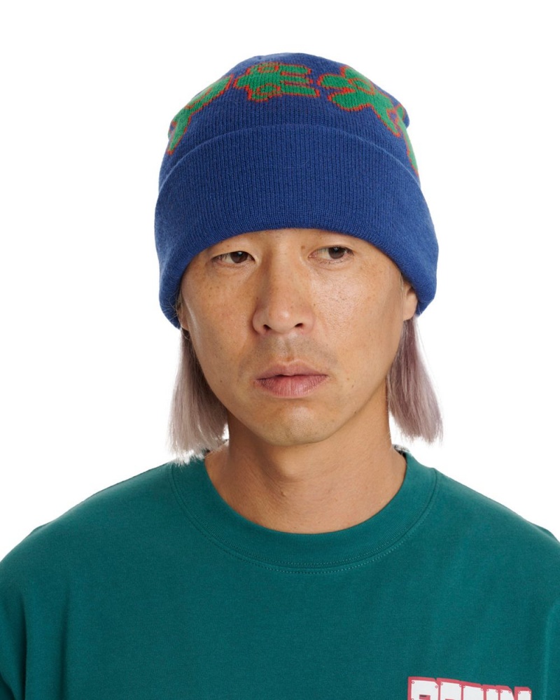 Navy Brain Dead Amoeba Wool Beanie | AU 5173462-CT