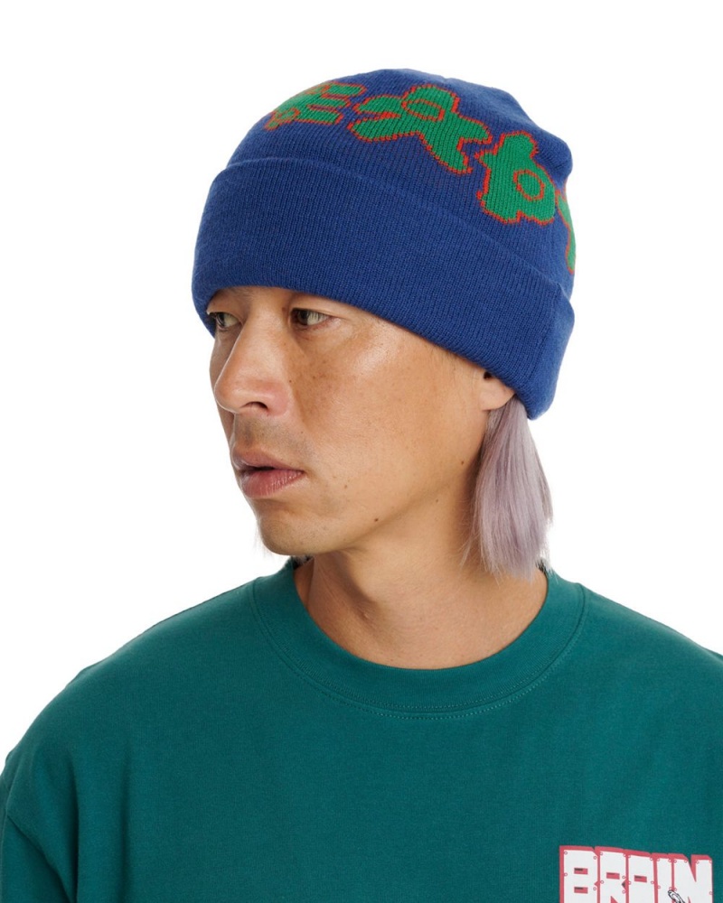 Navy Brain Dead Amoeba Wool Beanie | AU 5173462-CT